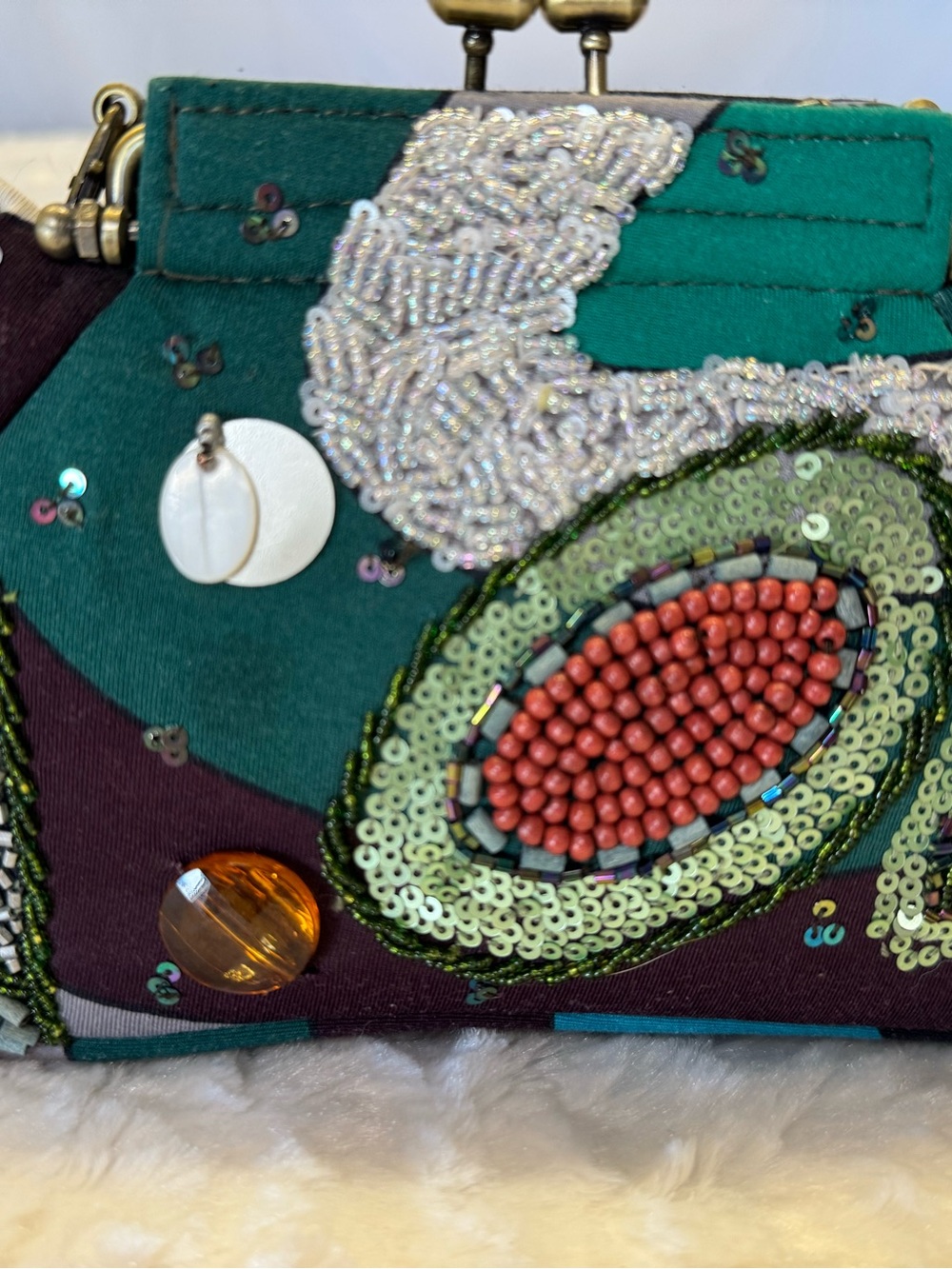Iconic Vintage Mary Frances Beaded Wristlet - Picture 2 of 10